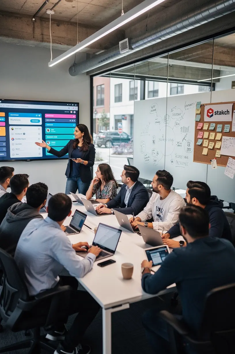 Modern office workspace